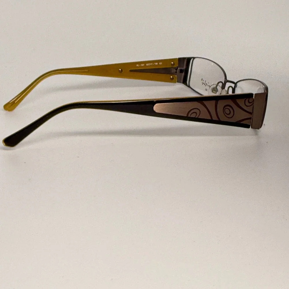 Konishi Lite Collection KL-331 C3 Eyeglasses Frames Bronze Gold 52-17-135 22829‎